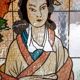 Vitrail japonais peint à la main antique