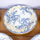 Lot de 8 assiettes plates terre de fer - modèles Iris - Léon Graves - Clairefontaine