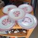 Lot of 5 antique opaque porcelain plates.