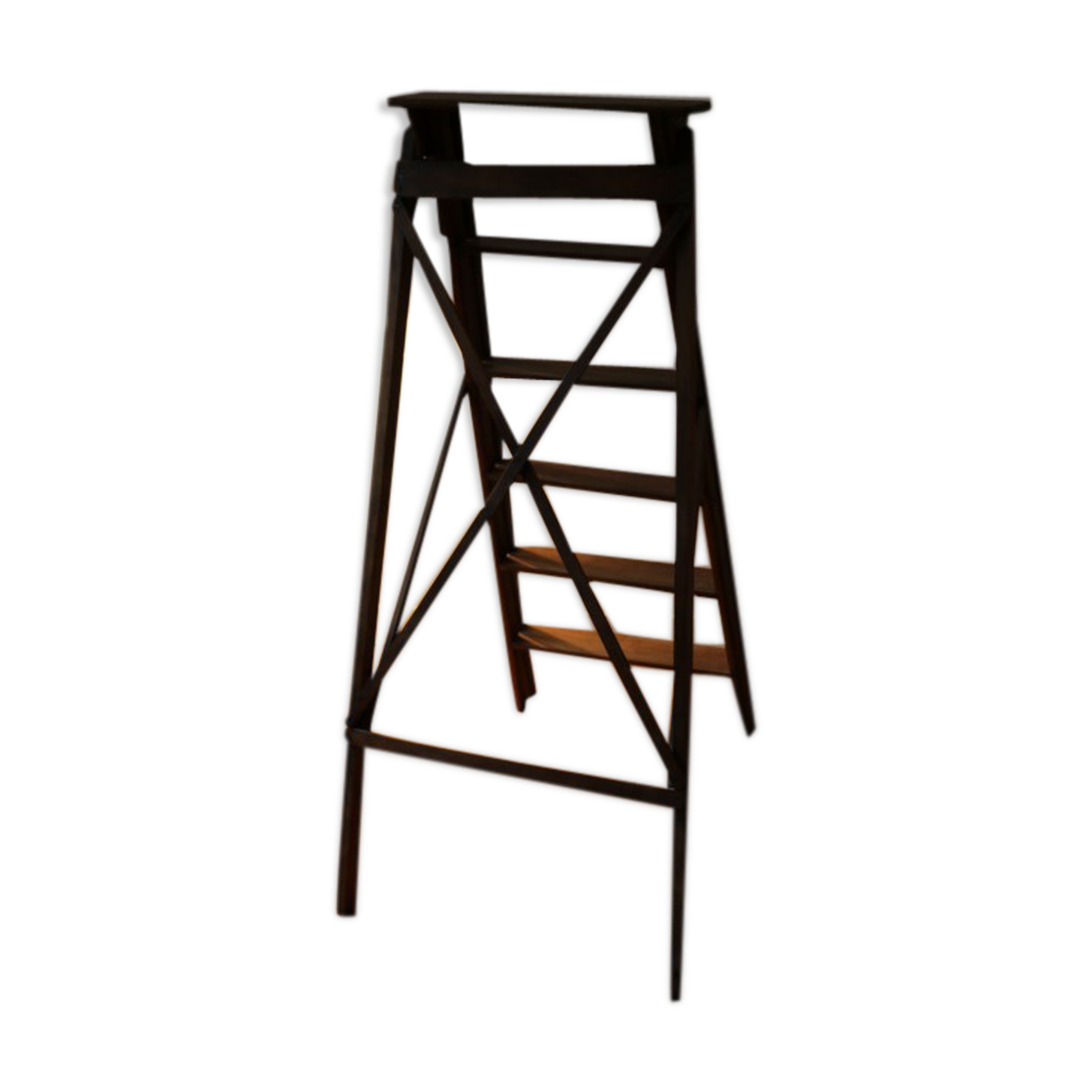 Davos solid oak library ladder