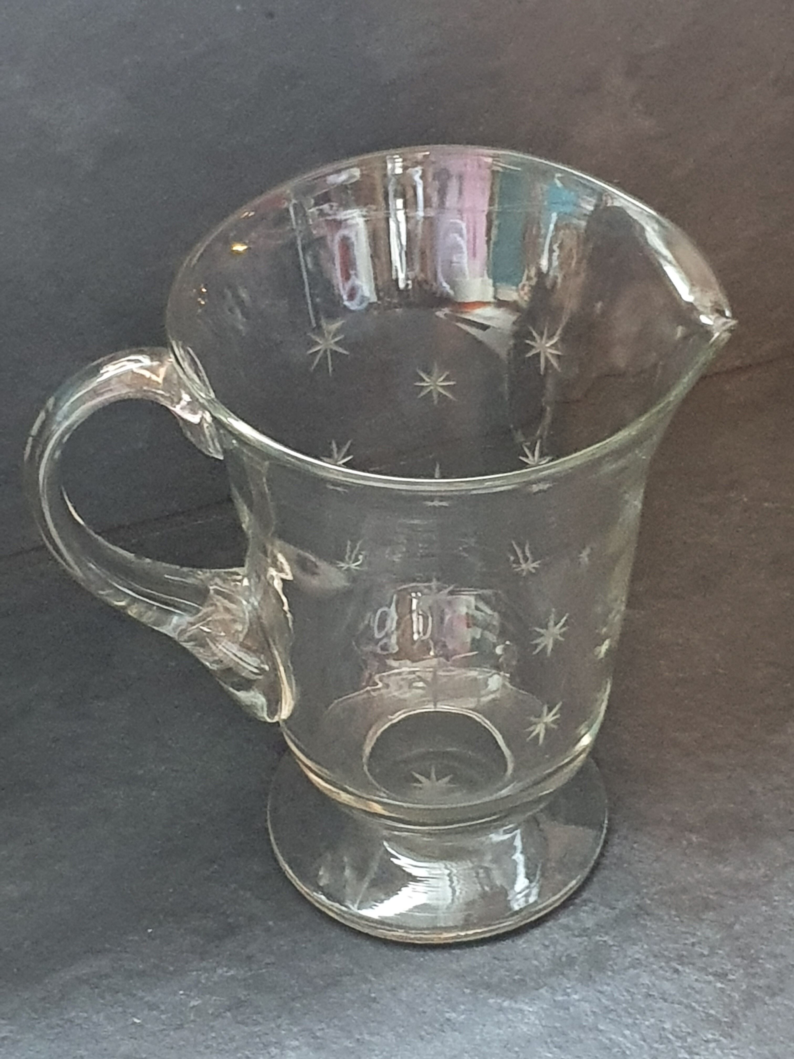 Pitcher with starry crystal glass decoration