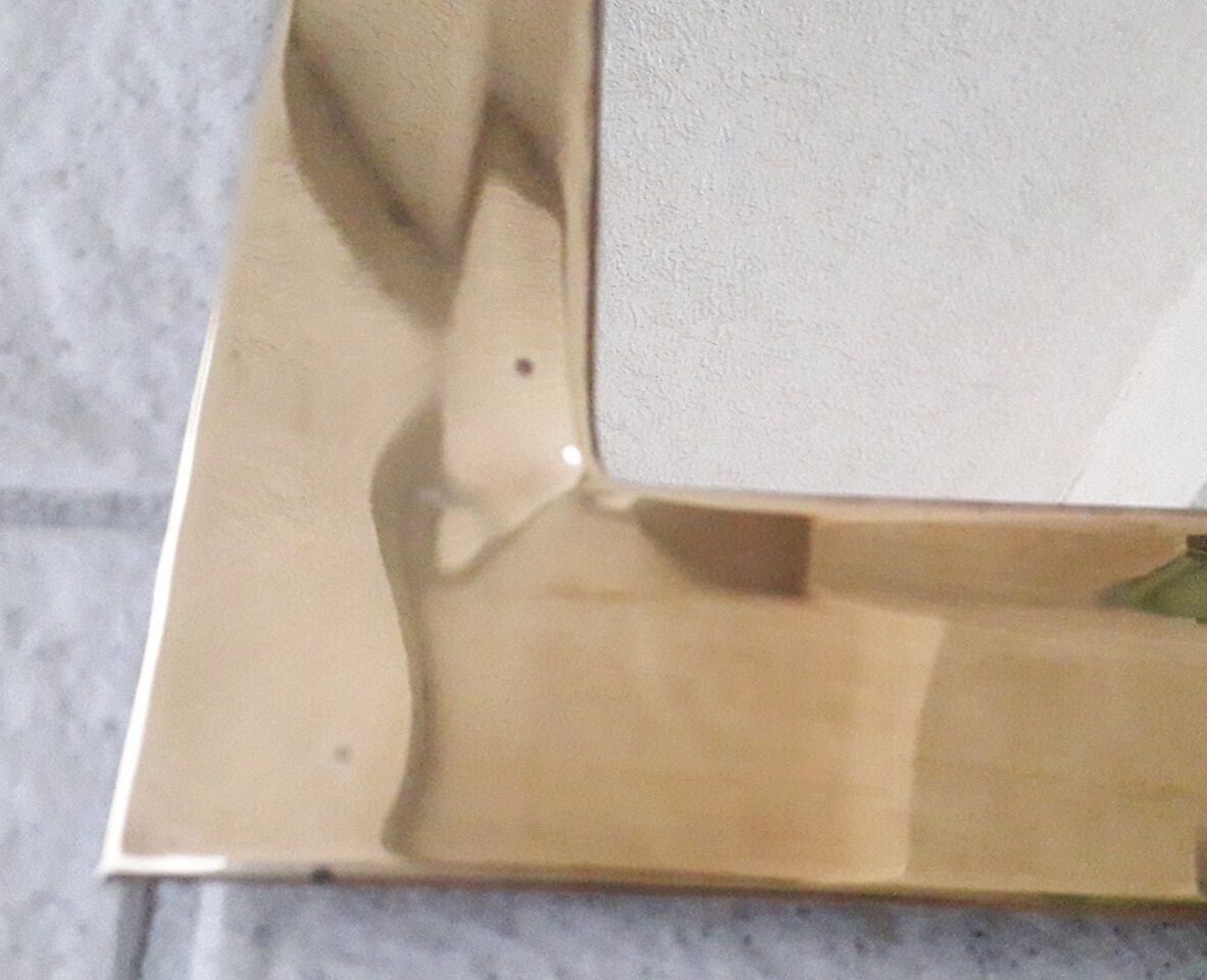 Brass mirror 52 x 31 cm