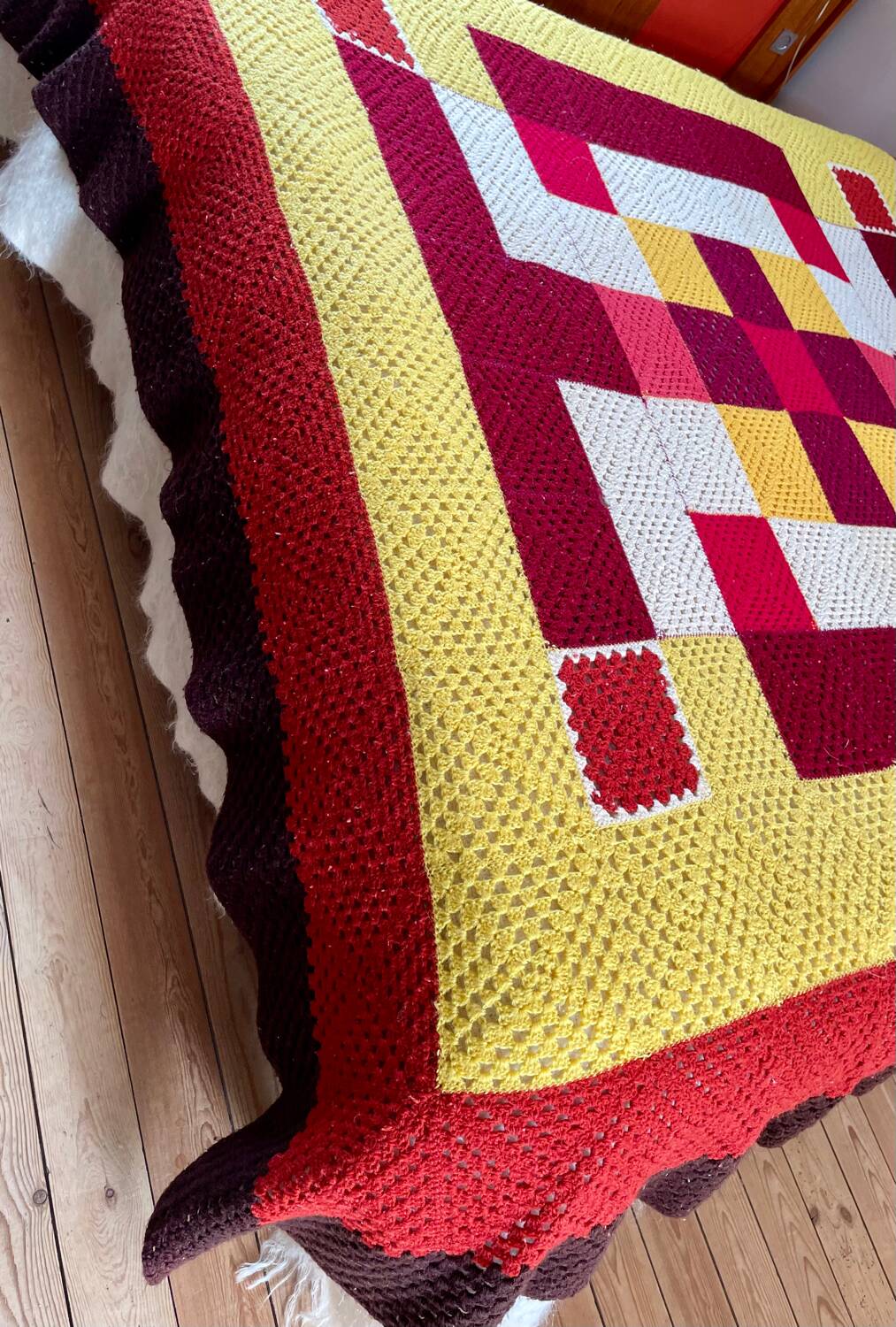 Crochet bedspread
