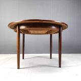 Table à manger extensible vintage en palissandre, années 1960
