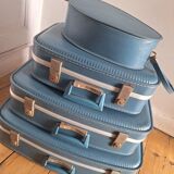 Air France vintage flight attendant nesting suitcase set