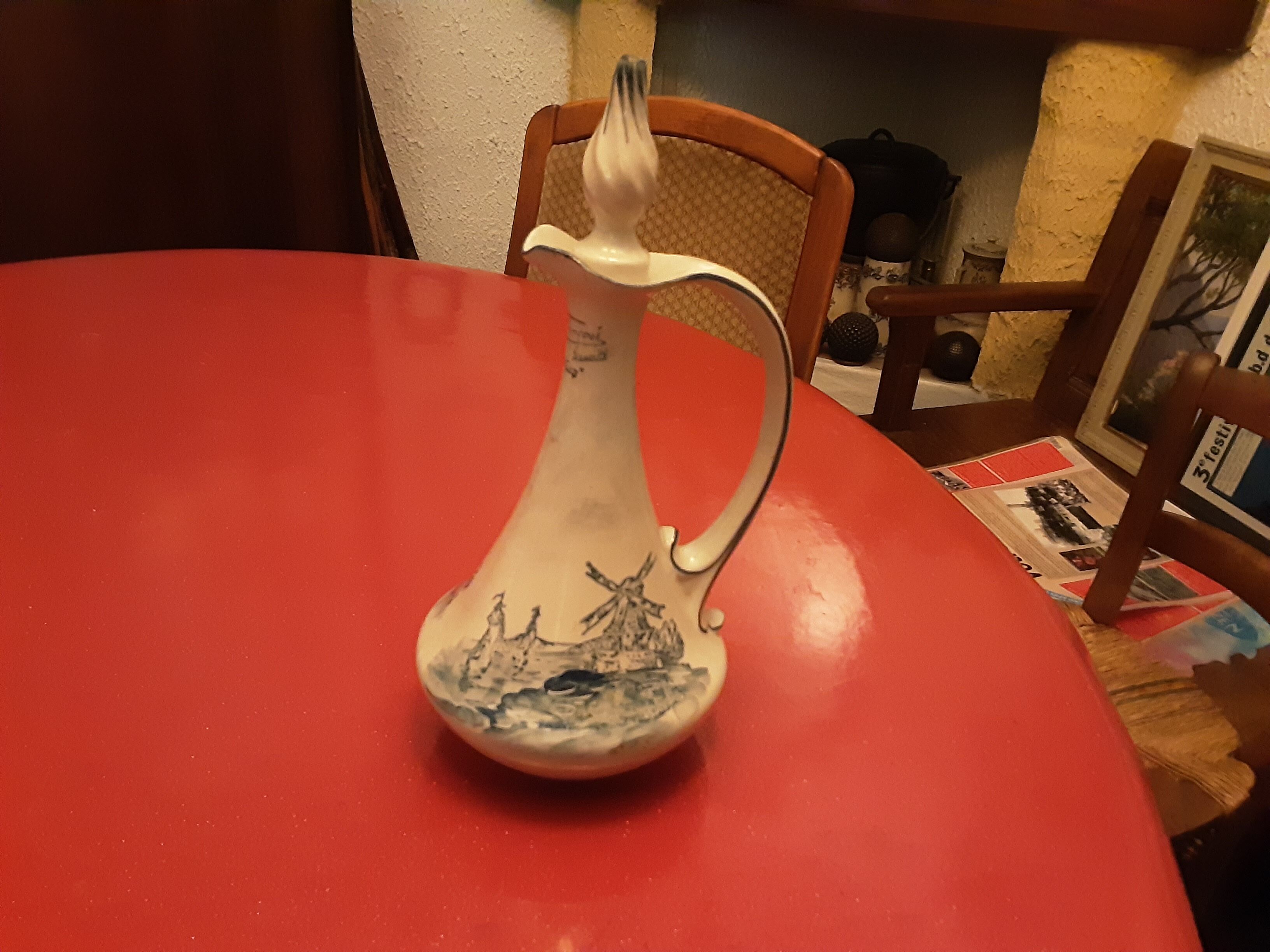 EIVER GRES EMAILLE DECOR MOULINS L'ABBE FRANCOIS GOLD CUP