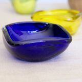 7 cups in colored glass Italy 50s