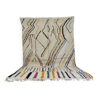 Handmade wool Berber rug 310 x 192 cm