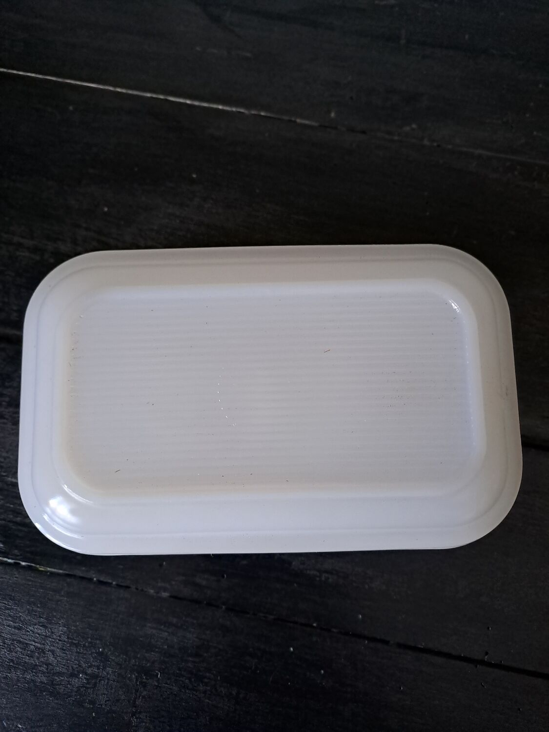 Vintage arcopal butter dish