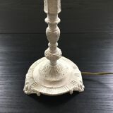 White patinated bronze lamp base