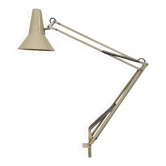 Vintage beige architect table lamp from fax, 1970s