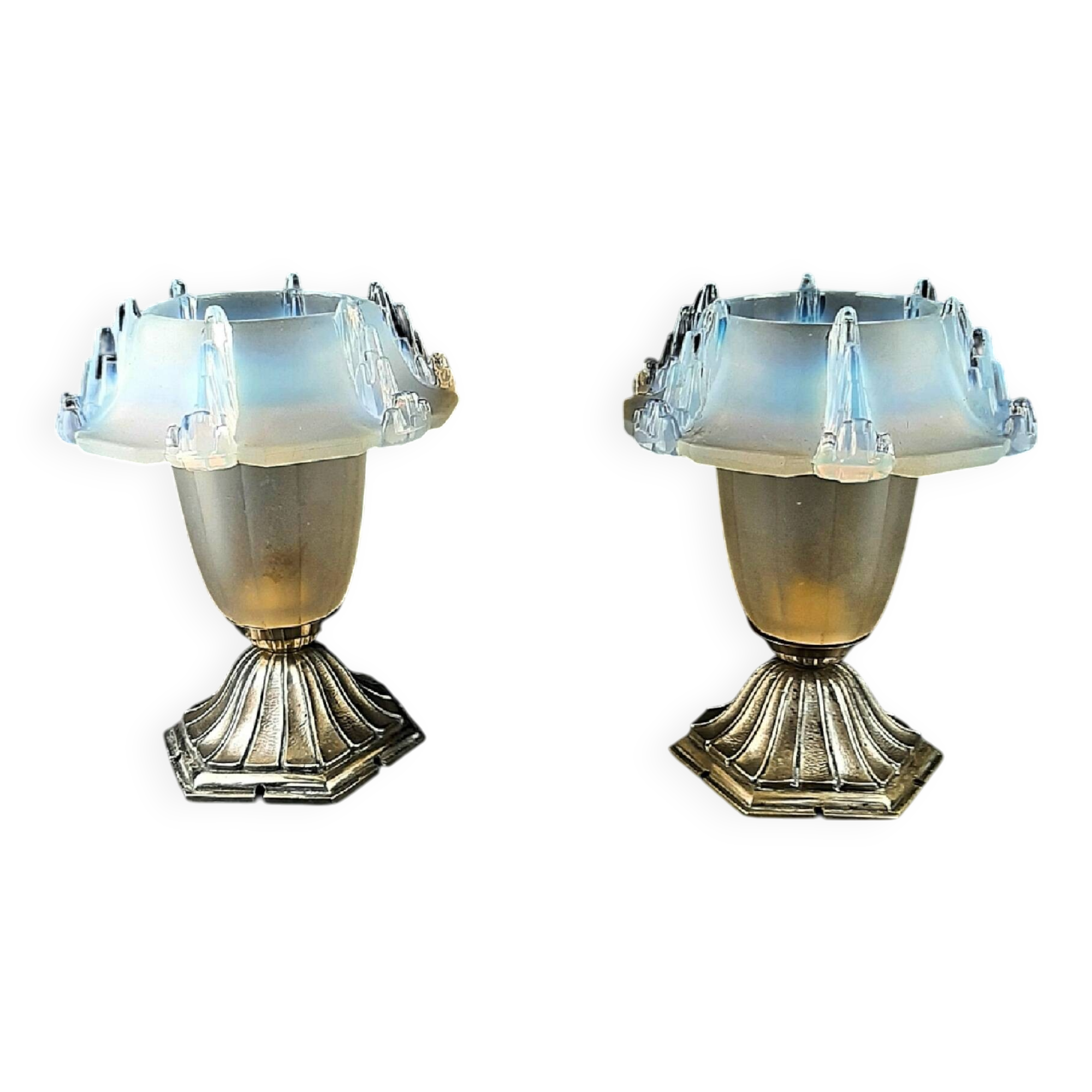 pair of Art Deco wall lights