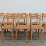 Set of 8 Baumann bistro chairs