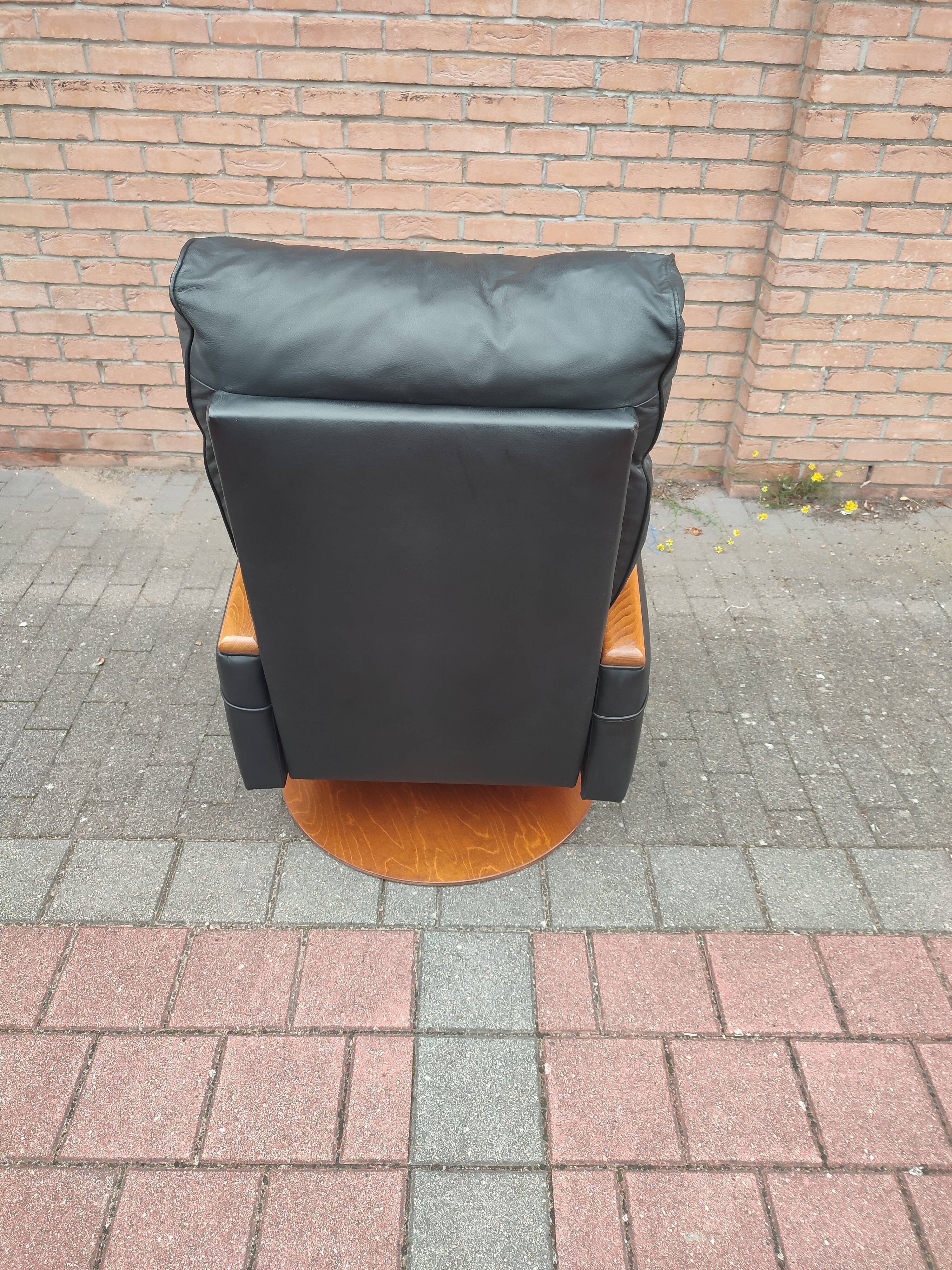 Luxury lusch vintage leather armchair