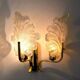 “Leaves” wall lamp by Carl Fagerlund, Murano glass, Germany, 1970