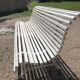 Banc de jardin blanc