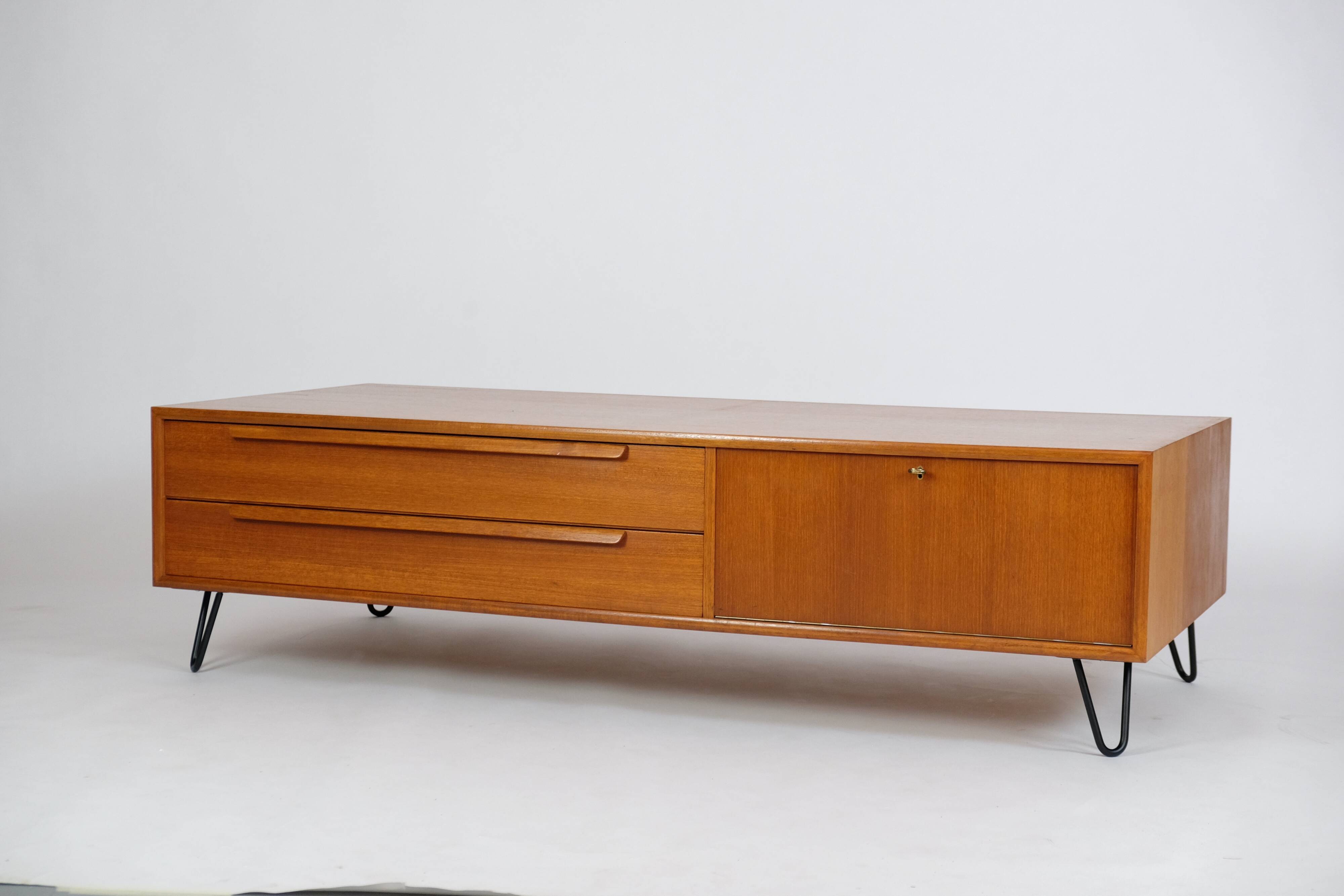 Mid-Century Teak HiFi Lowboard by WK Möbel - 1960s