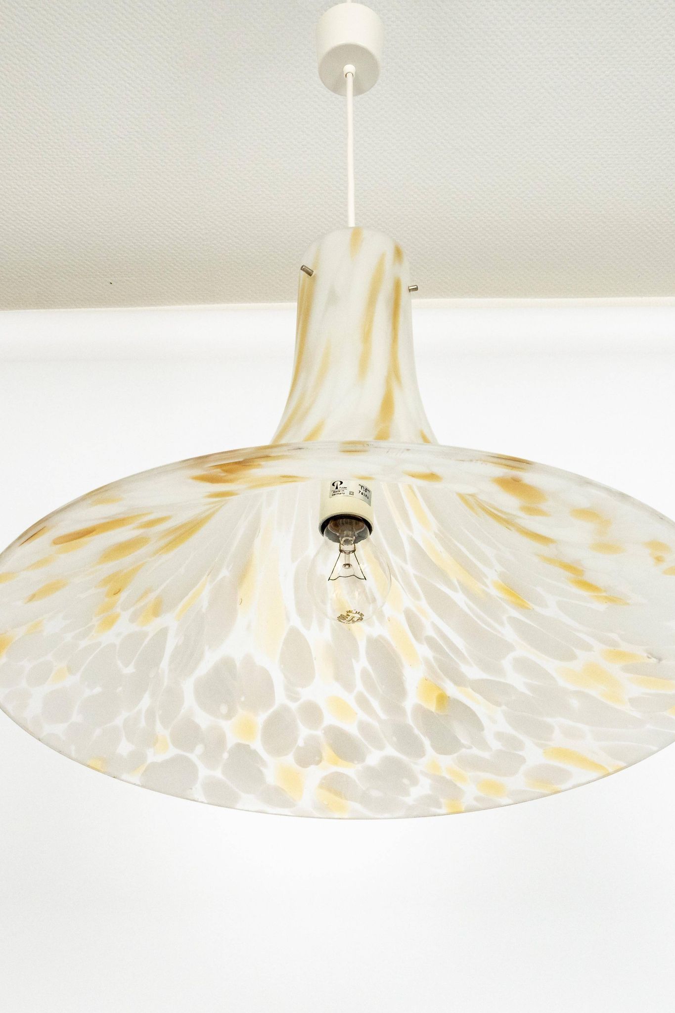 glass pendant by Peill & Putzler, Germany, 1970s