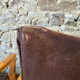 2 leather chairs Diana by Karin Mobring for IKEA, 1970