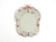 Miroir mural italien des années 50 avec un cadre en verre de Murano et des fleurs.