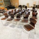 Set of 30 chairs Obo Eromes wenge 70s