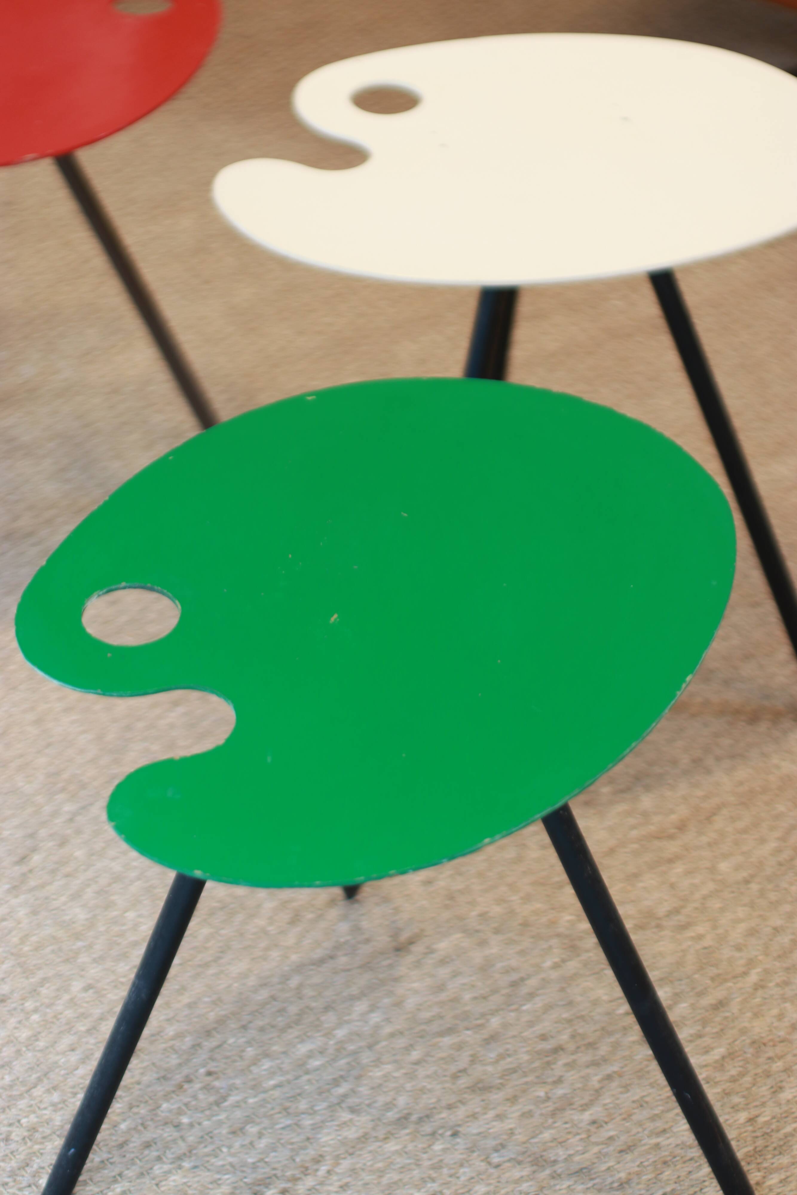 Lucien de Roeck, trio de tables "Pic-nic" pour l'expo 58