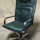 LOOP office chair – Pierluigi Molinari, 1992 – dark green leather