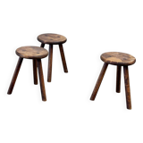 Set of three French stools