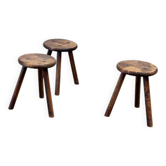 Set of three French stools
