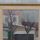 Peinture moderne scandinave, Gideon Isaksson, années 1960, huile sur toile, encadré