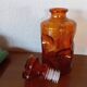 Bouteille carafe verre fumé année 70