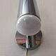 Modernist chrome metal wall light, France circa 1970.