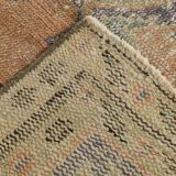 6x9 Vintage Peach & Blue Oriental Turkish Rug, 188x288Cm