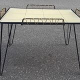 Side table vintage legs Eiffel 1950