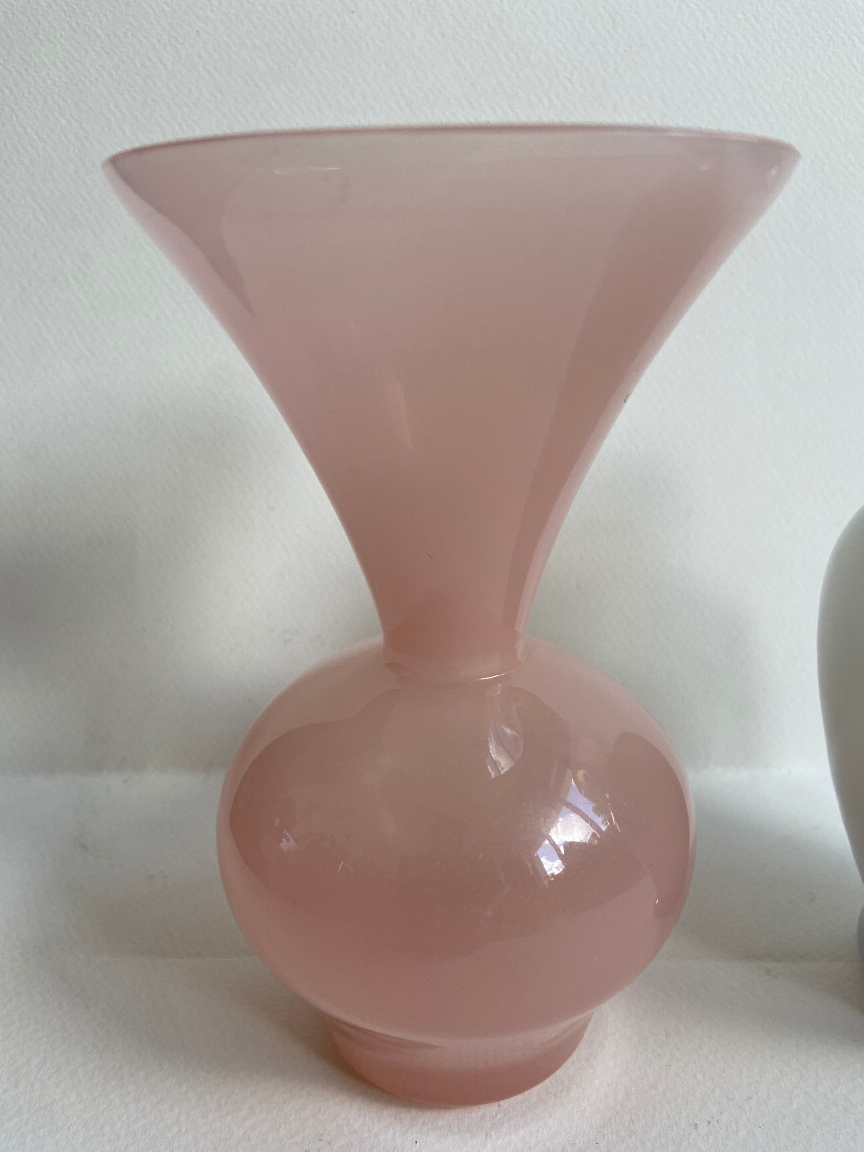 Pair of opaline vases