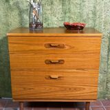 Commode rétro vintage en teck du milieu du siècle