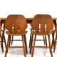 Fdb møbler dining room set consisting of 6 chairs by ejvind a.