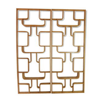 Pair of trellises or shelves Czech 1950/60, Ludvík Volak