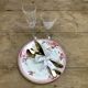 Set of 6 crystal glasses