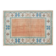 1970s Vintage Turkish Handmade Wool & Cotton Orange Area Rug 180x260