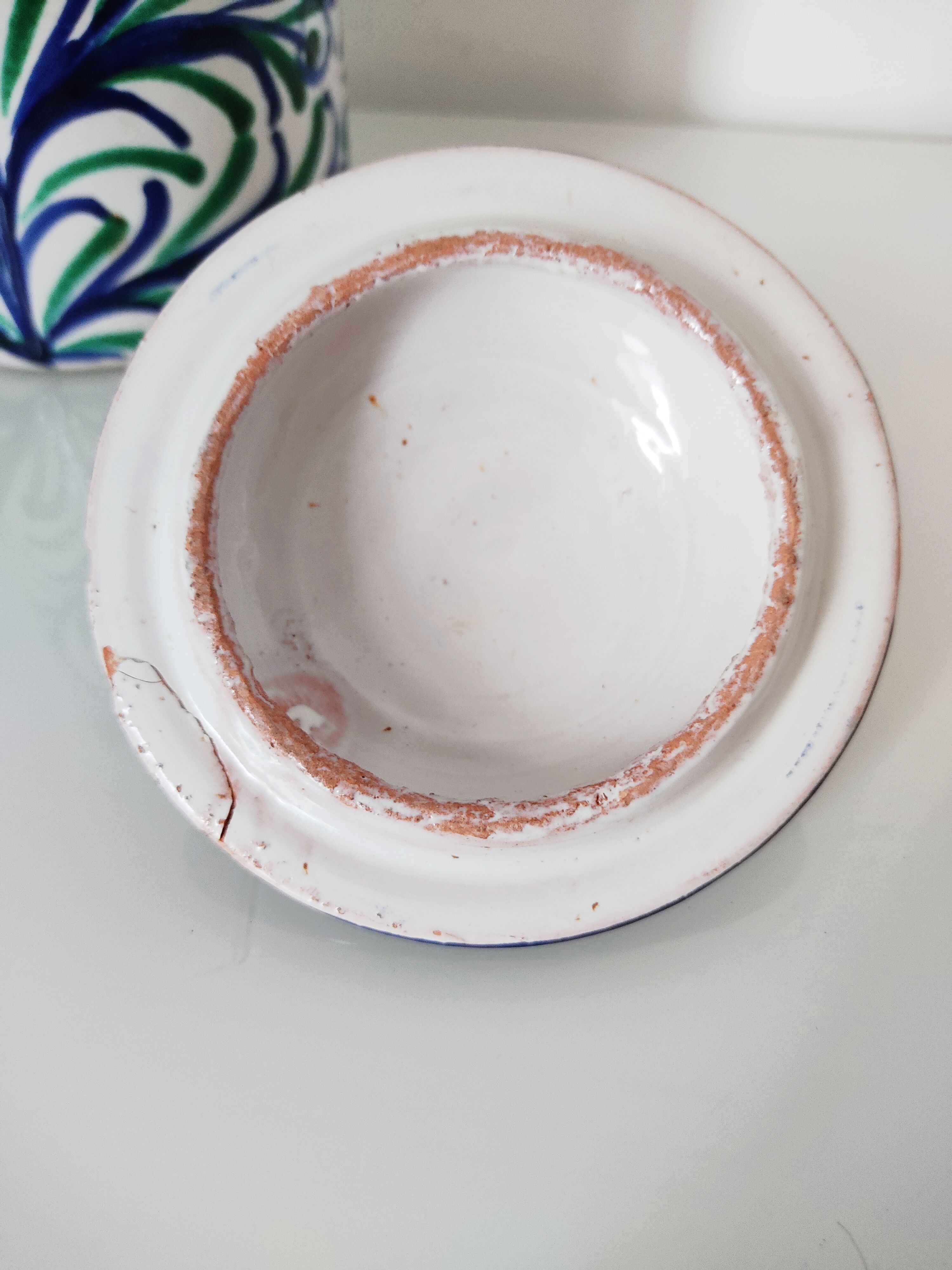 Oriental covered pot decoration flowers birds