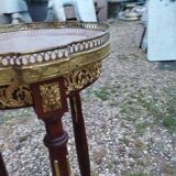 Antique Louis XVI style side table with marble top