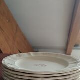 Lot of 6 dessert plates in Sarreguemines earthenware
