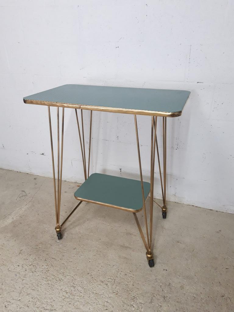 Vintage bar cart / plant table / trolley