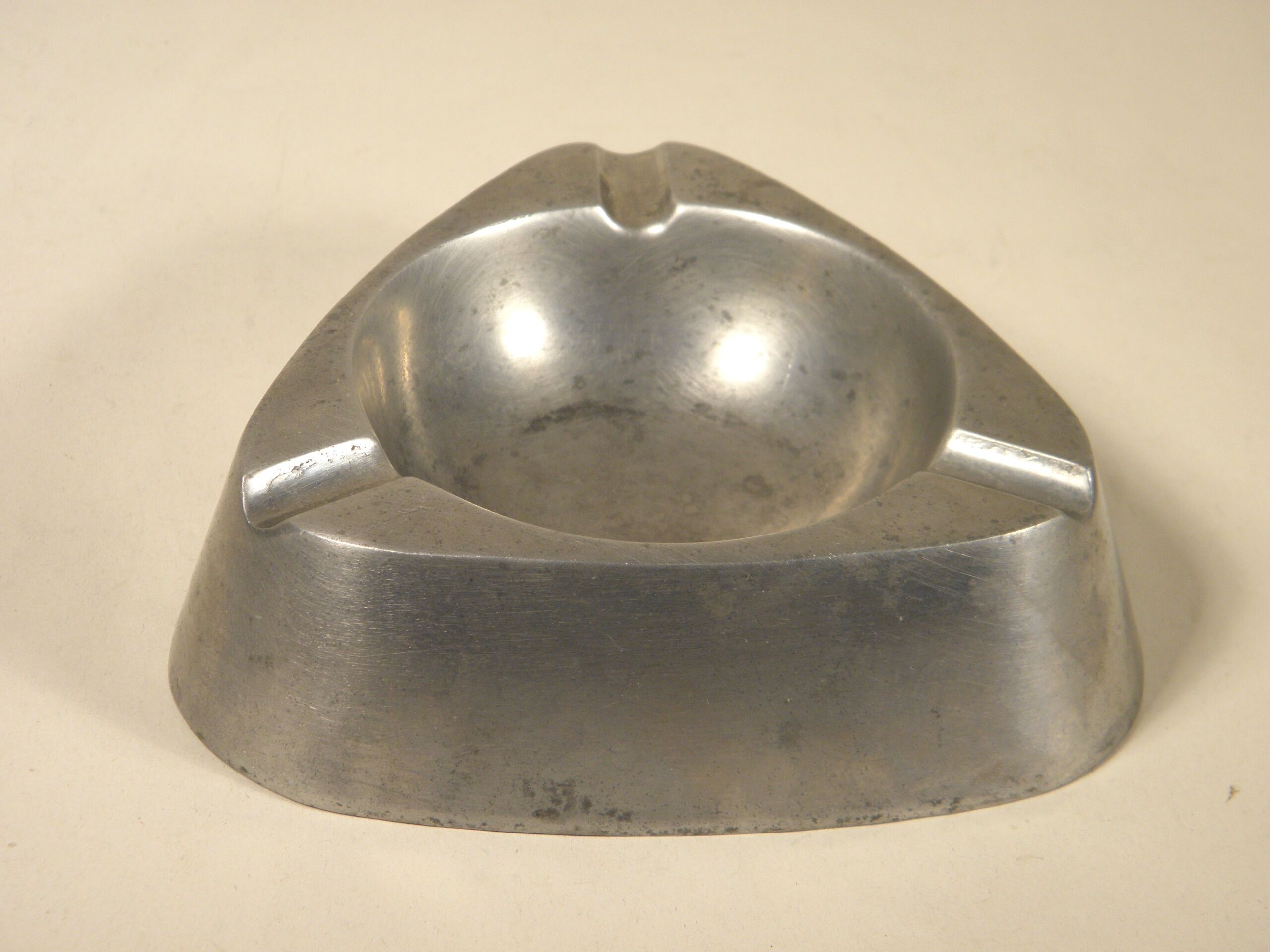 Vintage aluminum ashtray