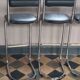 Chaise tabouret de bar chrome 1980