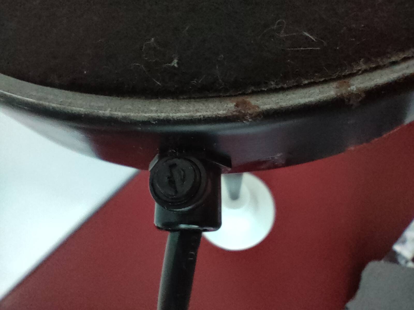 Lumi industrial metal lamp base - three lights - 1970s - Italy