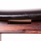 4 Danish high stools, rosewood and black leather, Knud Bent for Dyrlund.