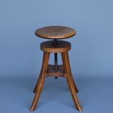 Industrial adjustable piano stool. 1930s