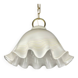 Vintage Murano Glass Suspension Lamp in the Shape of a Handkerchief, Italy, 1970s